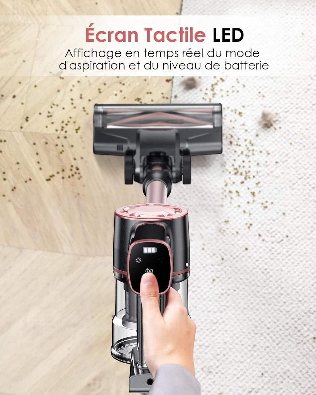 HomeLova | Aspirateur Sans Fil Rose